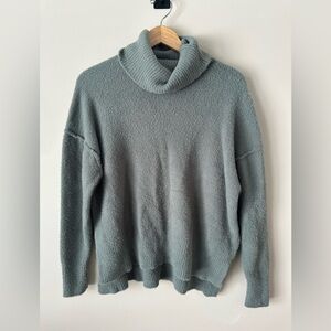 Aerie Soft Cowl Neck oversized Sweater - Greenish/Gray. Women’s XS